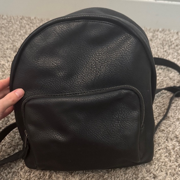 Universal Thread Mini Black Leather Backpack - Picture 3 of 11
